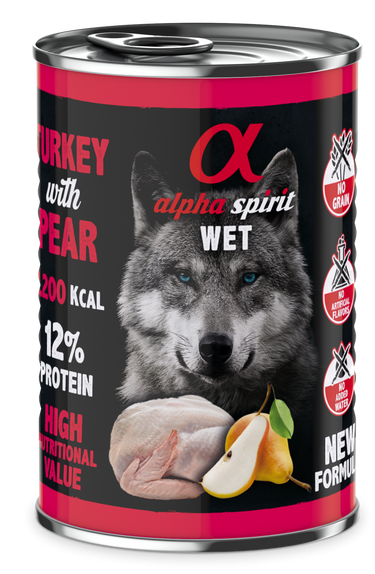 Canned Dog Food Turkey With Pear 400 g